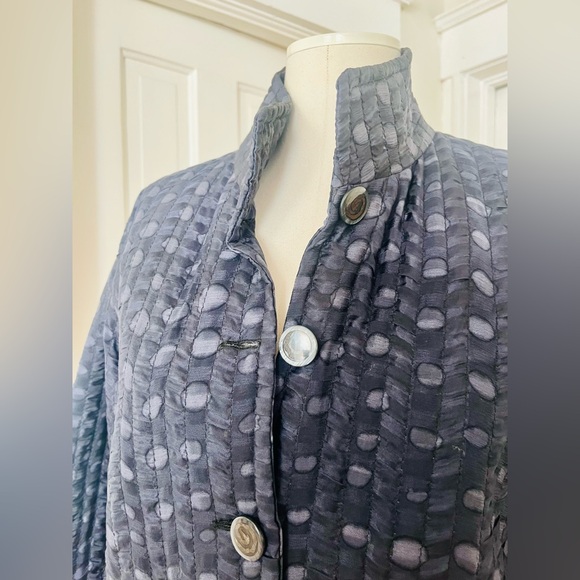 Bracci Handpainted Silk Coat - Picture 4 of 5